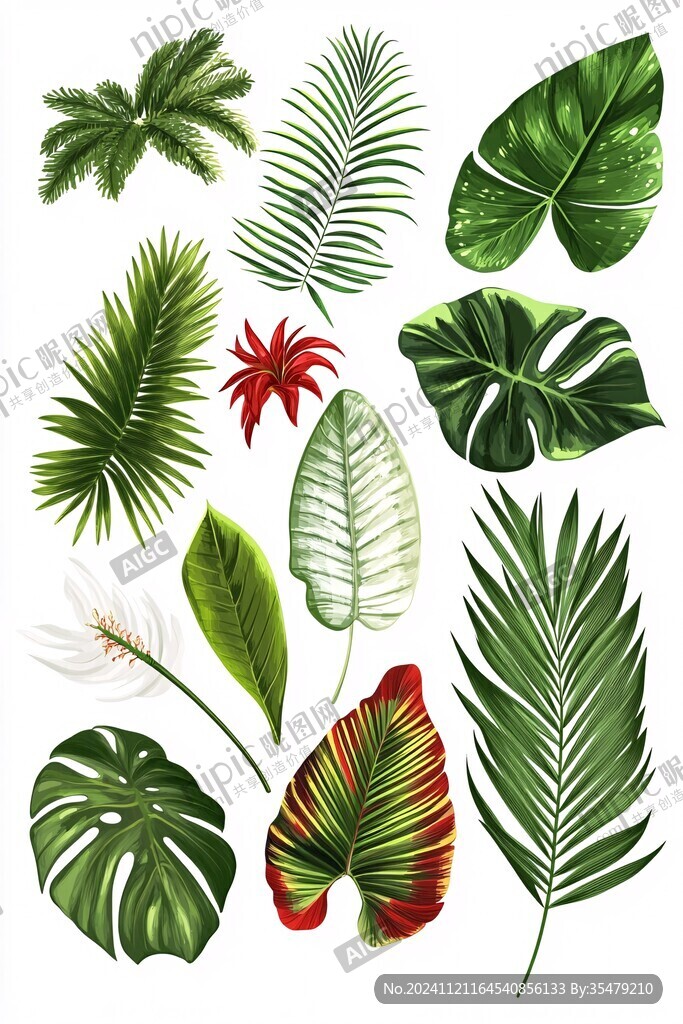 热带植物素材