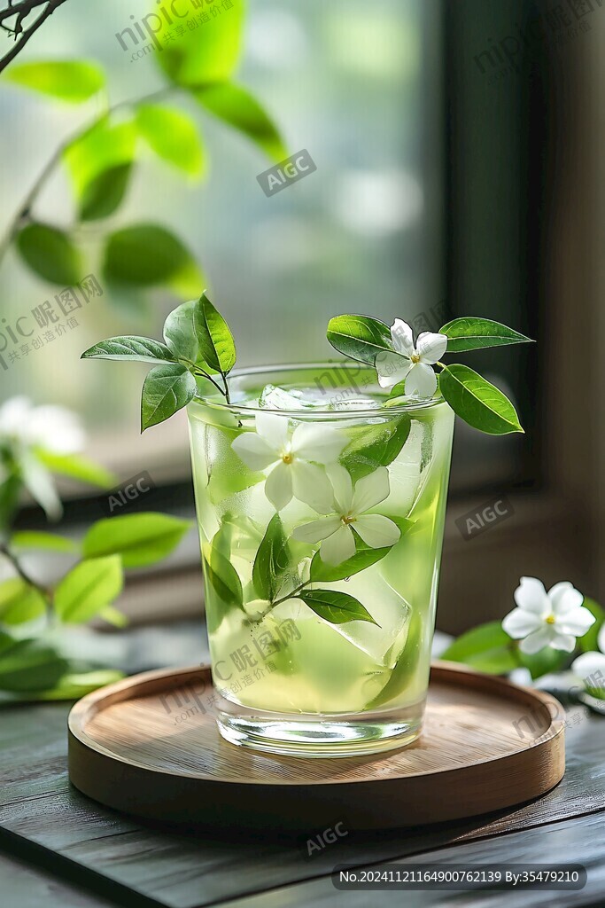茉莉气泡水