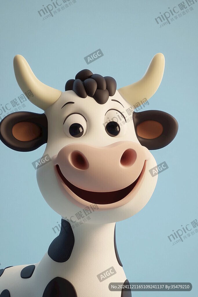 3d卡通牛