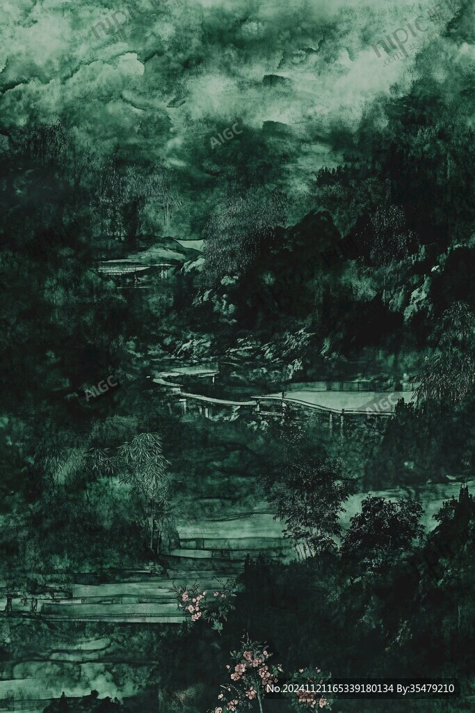 春山滴翠图
