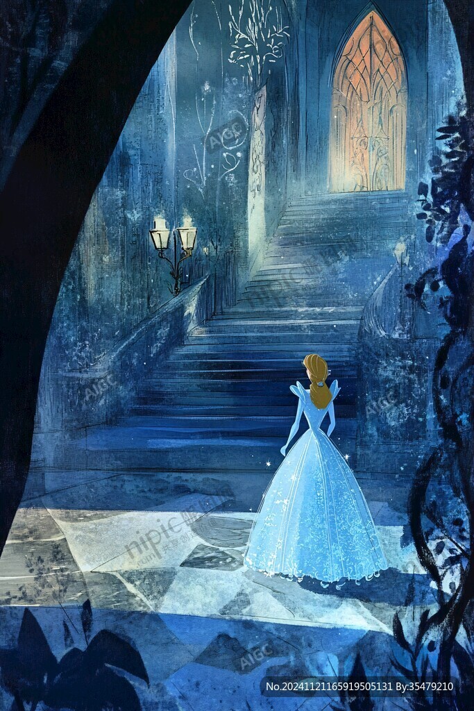 奇幻爱丽斯仙境插画