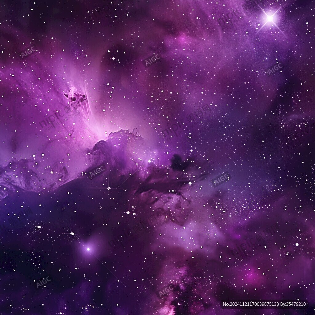 高清紫色星空