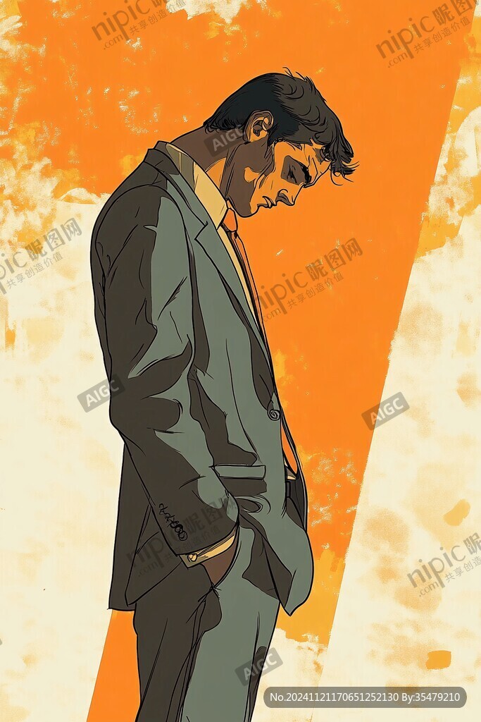 成年男人插画