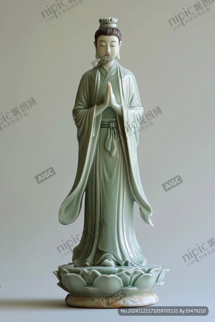何仙姑瓷像