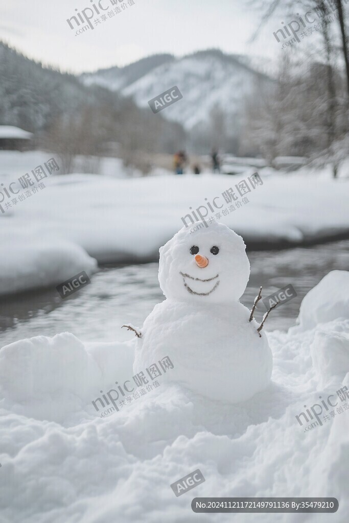 户外小雪人