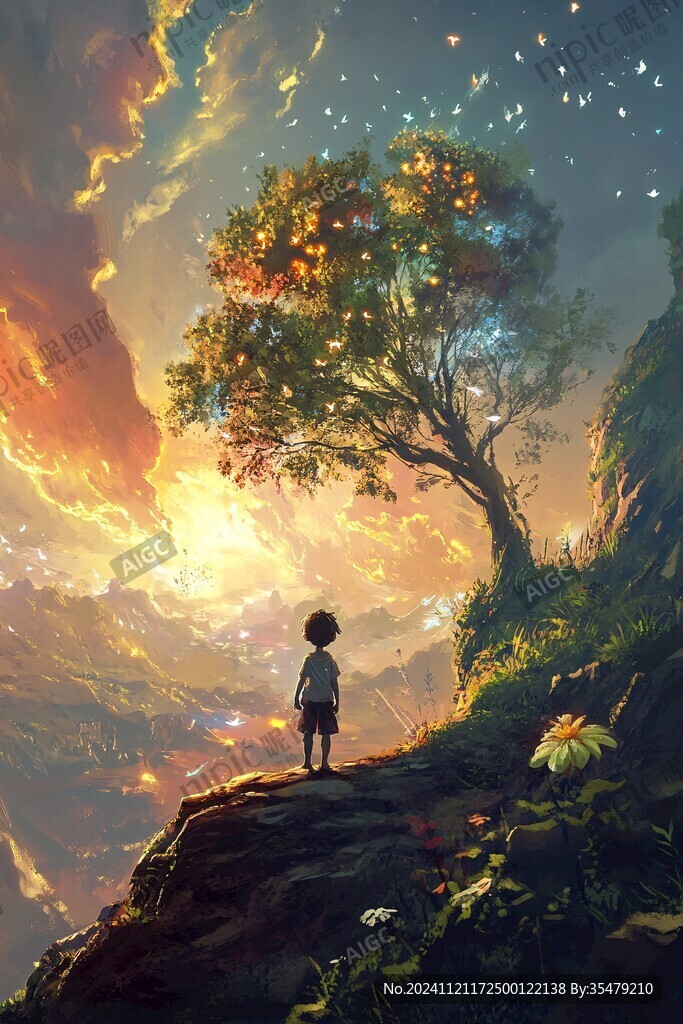梦幻儿童插画超治愈