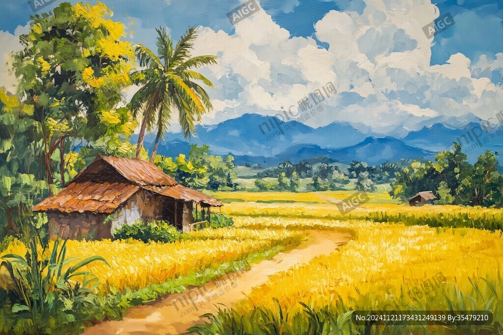 稻田油画