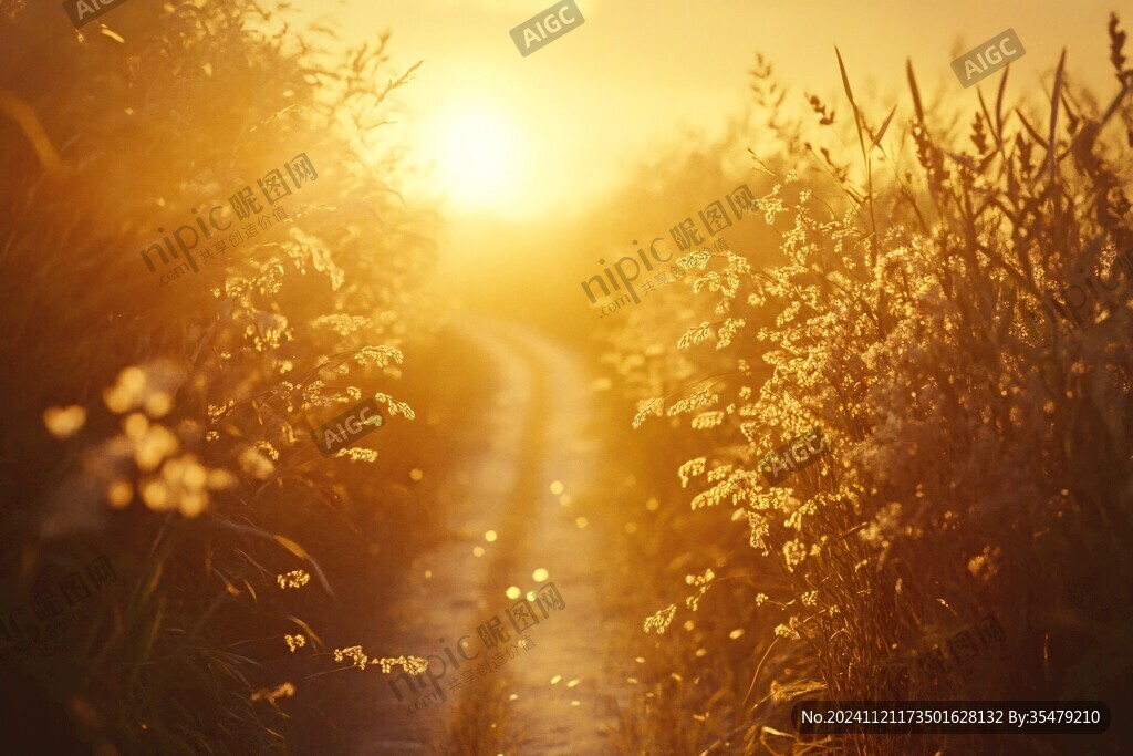 唯美夕阳小路