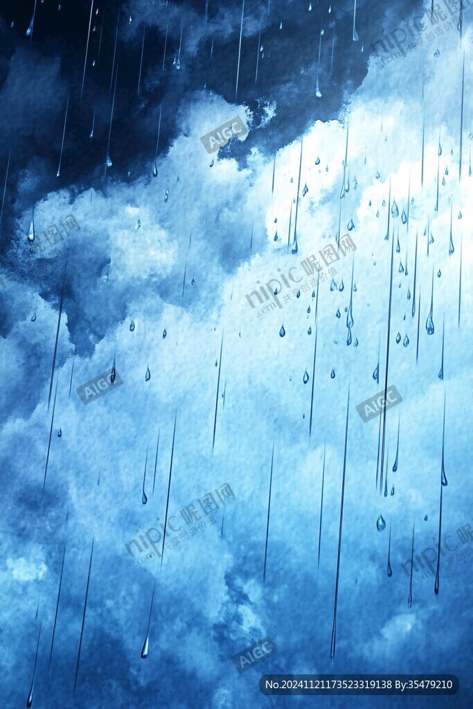 下雨背景素材