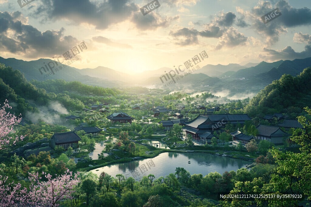 桃花源全景图