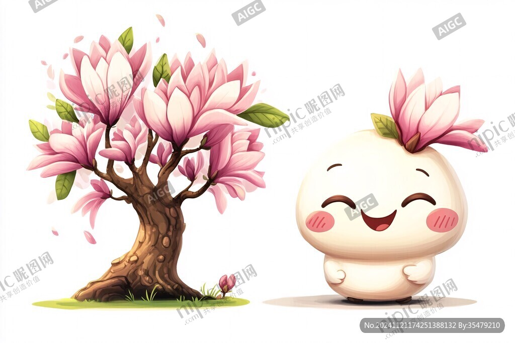 桃花吉祥物