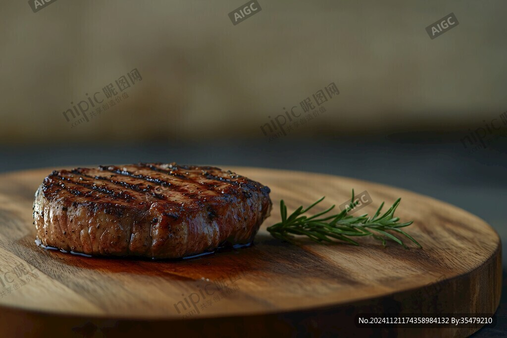 美食摄牛排