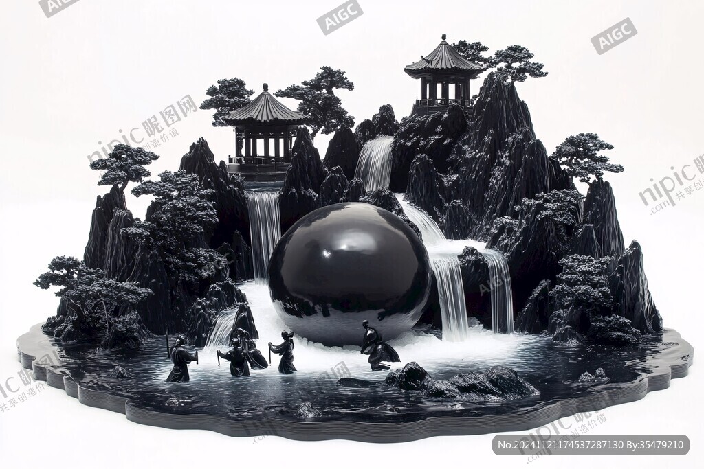 泡雕假山