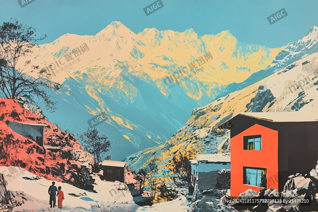 鹧鸪山粉色雪
