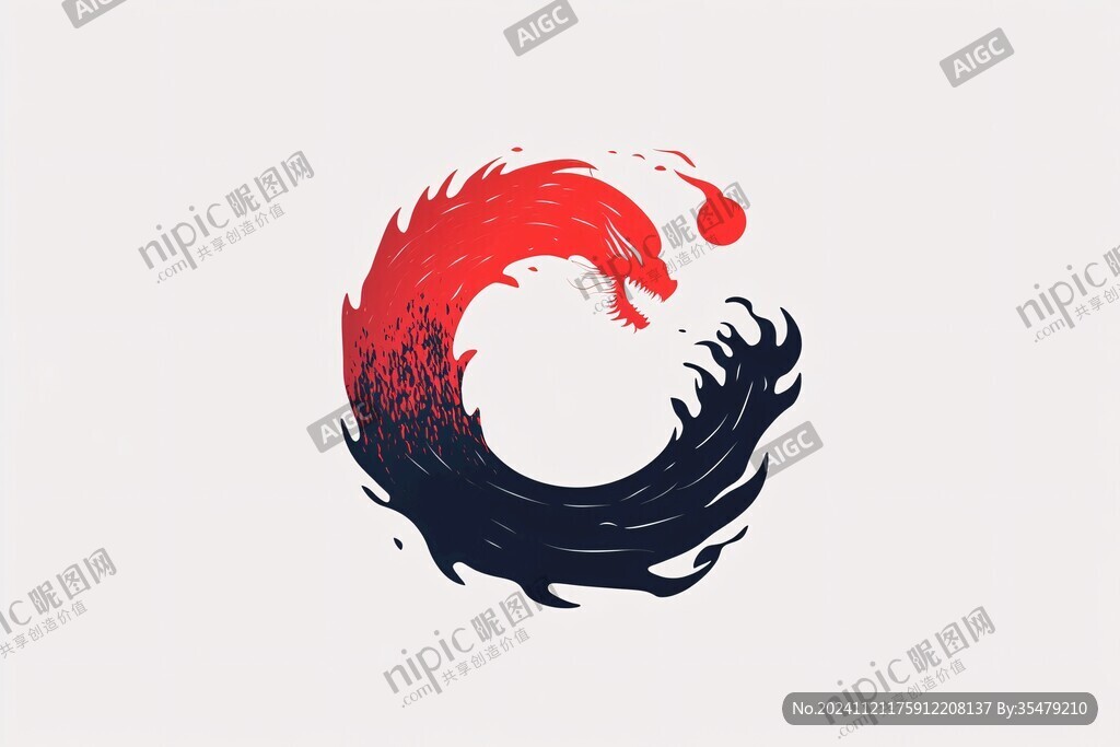 火龙logo设计