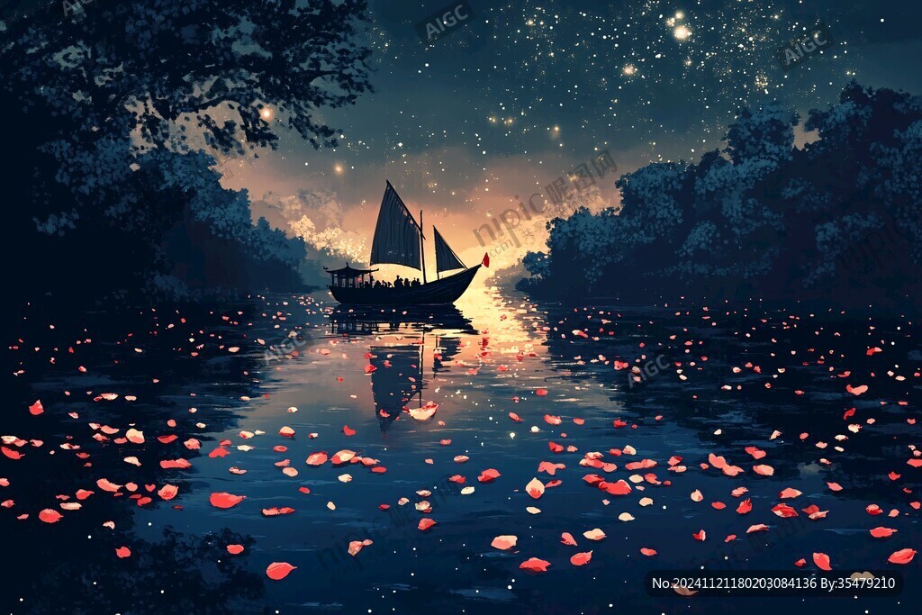 梦幻的小舟