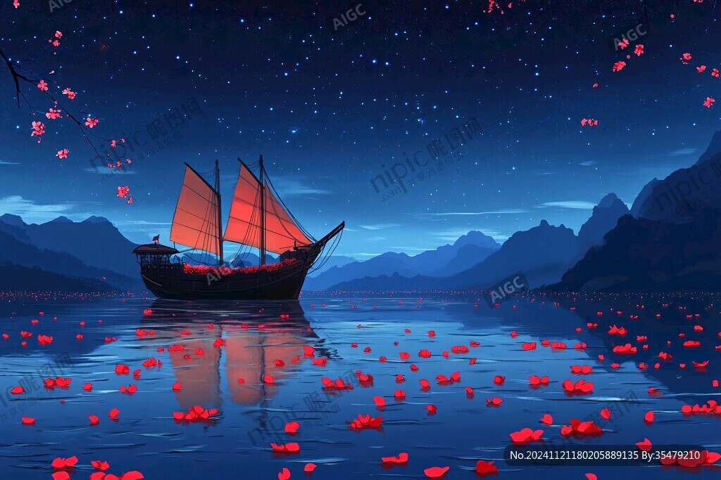 红船插画