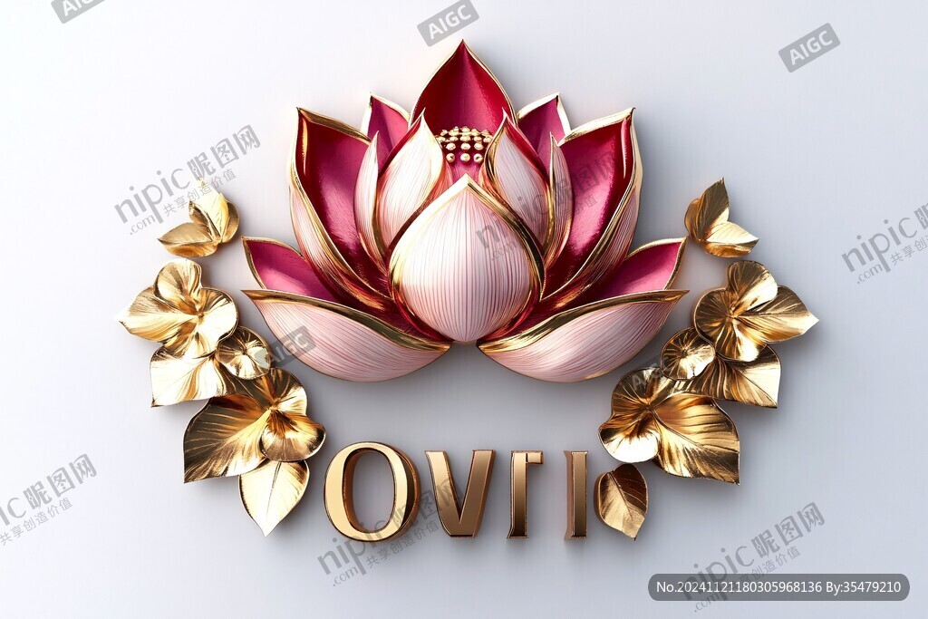3d莲花logo