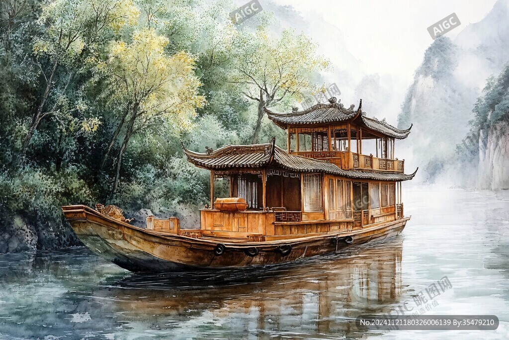 古风游船