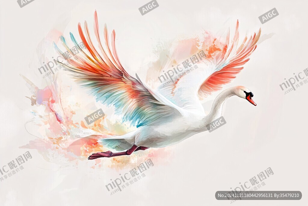 鹤舞九天插画