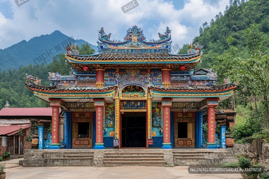 九黎宫建筑全景