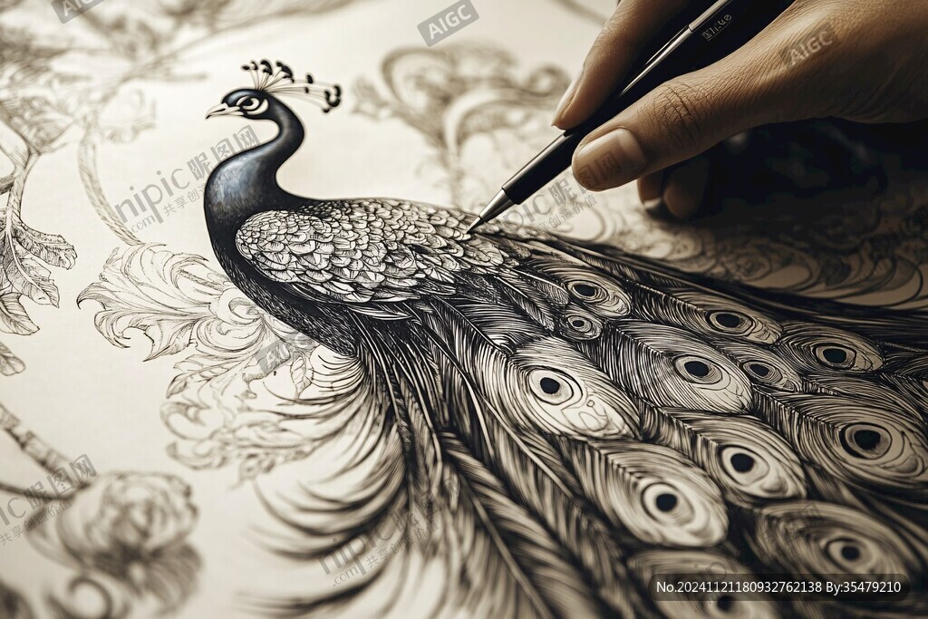 凤凰包装插画