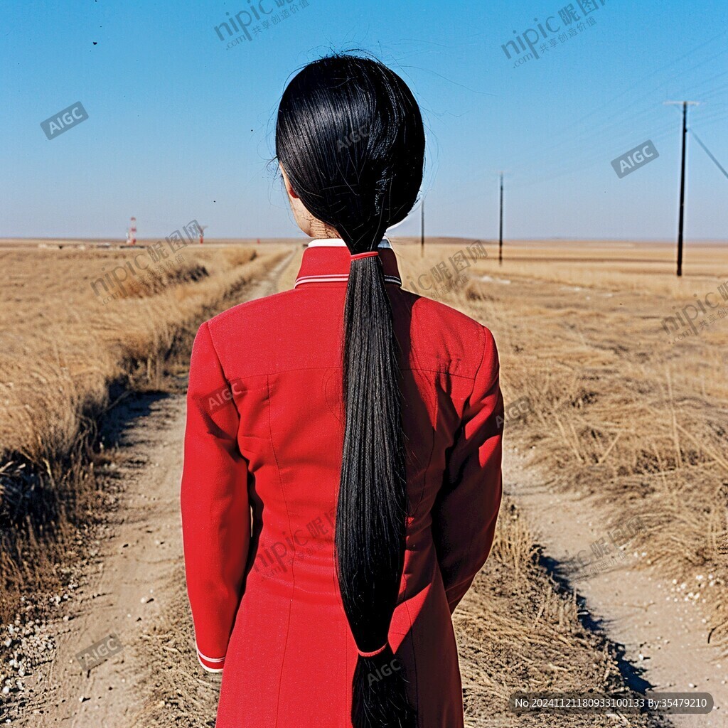 红衣蒙古姑娘