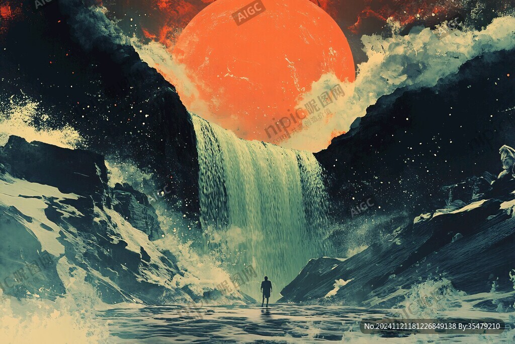 星月河幻想插画