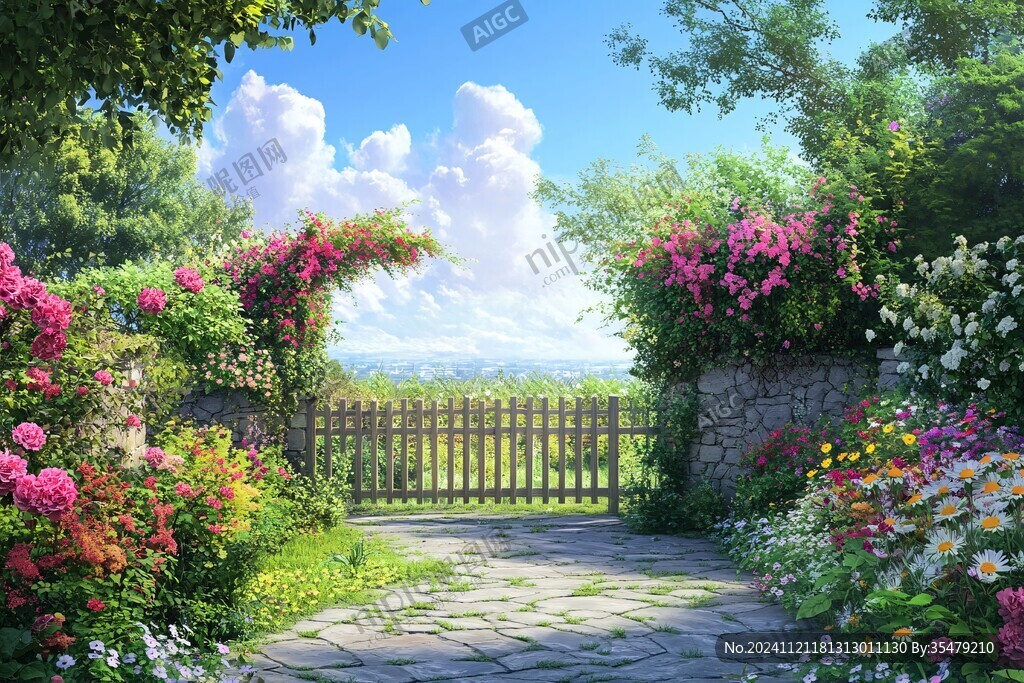 蔷薇花大门