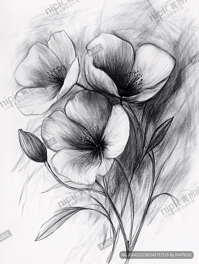 田旋花素描
