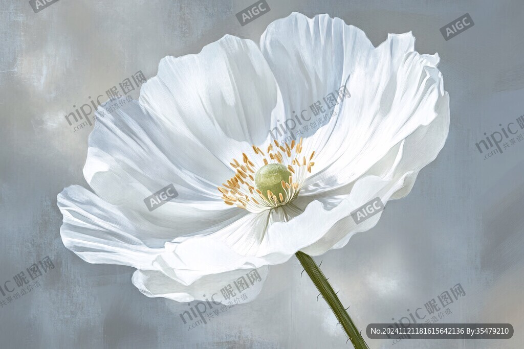 银莲花插画