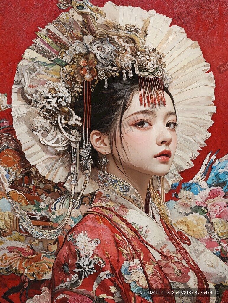 半面妆人物
