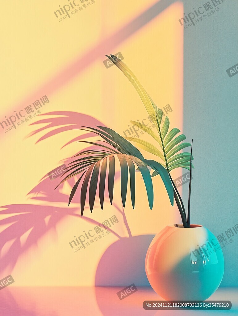 渐变色植物