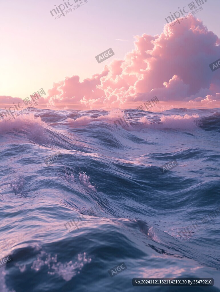 创意水纹水波纹云海