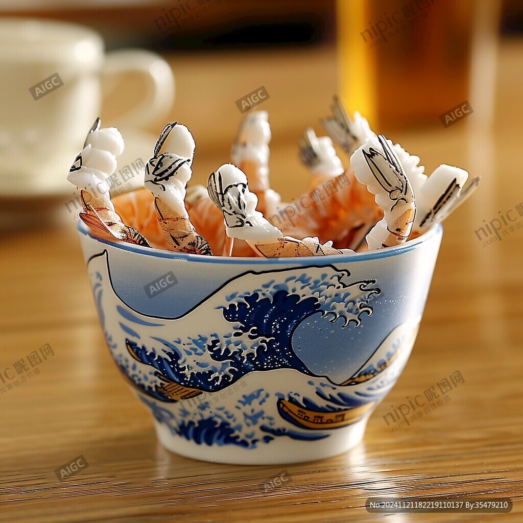 海浪印花筷子