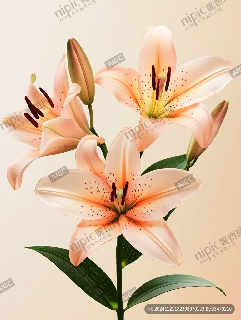 唯美百合花