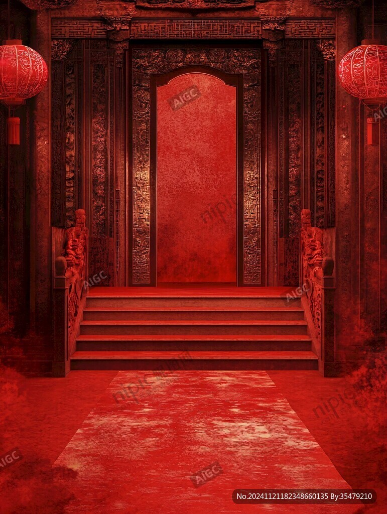 红漆黑漆大门