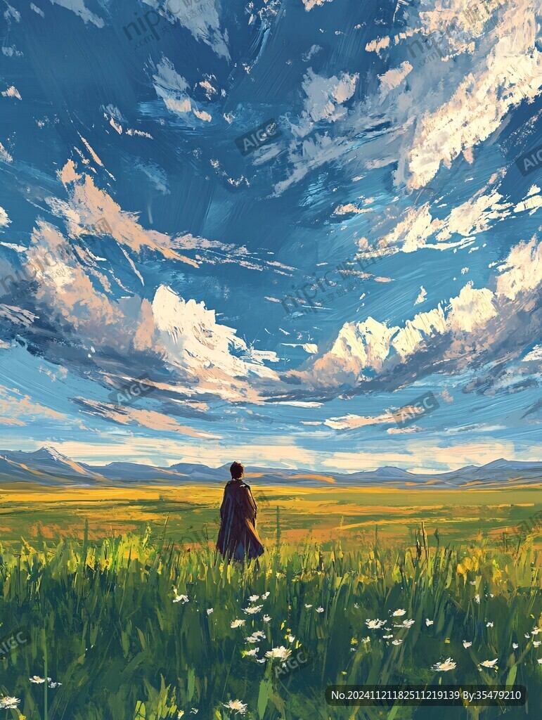 大草原插画