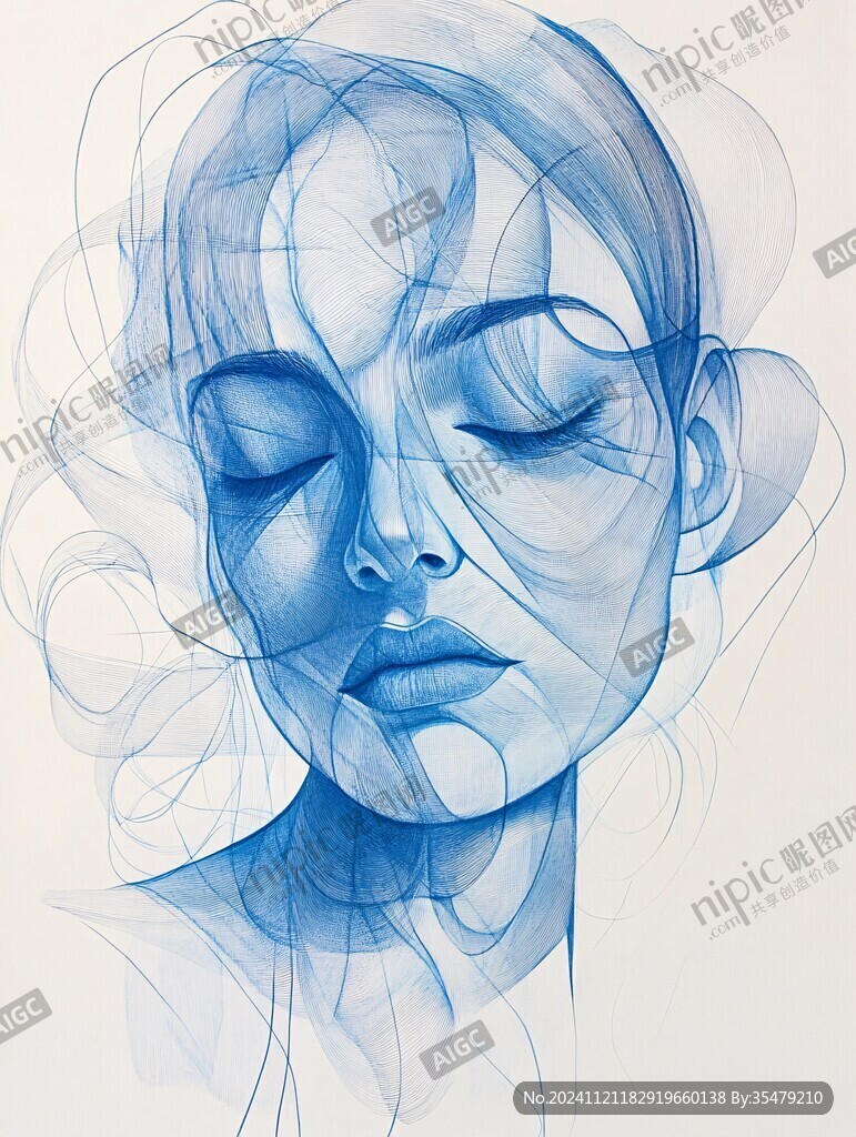 超现代线条装饰画