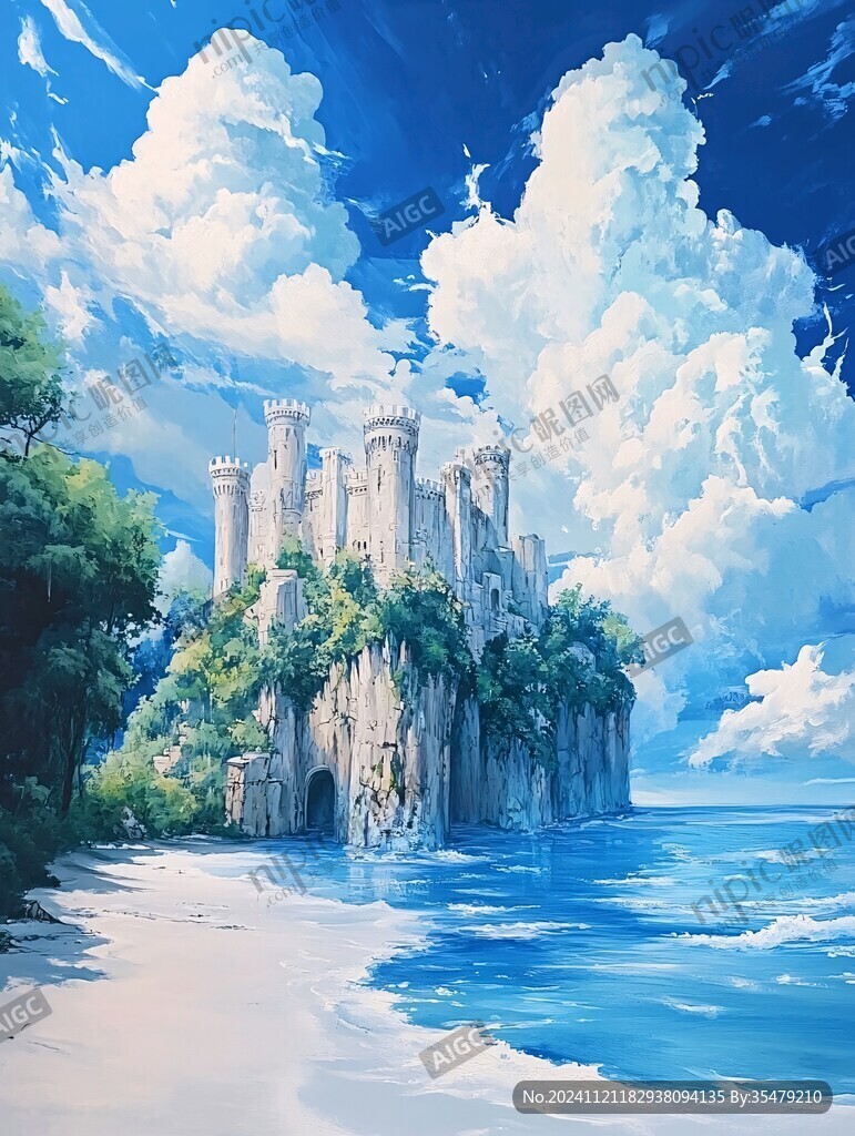 海边城堡美景