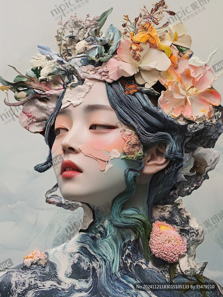 半面妆人物