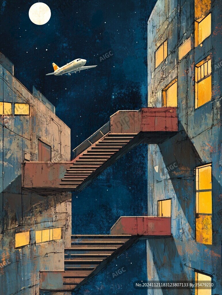 噪点风插画