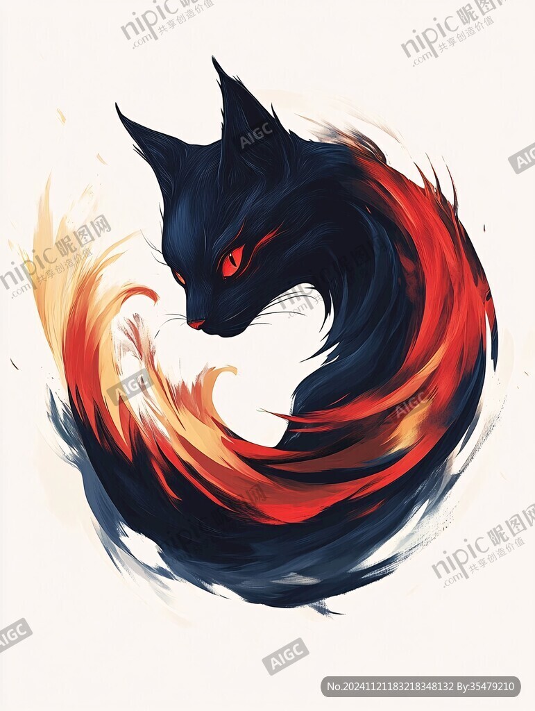 九尾狐插画