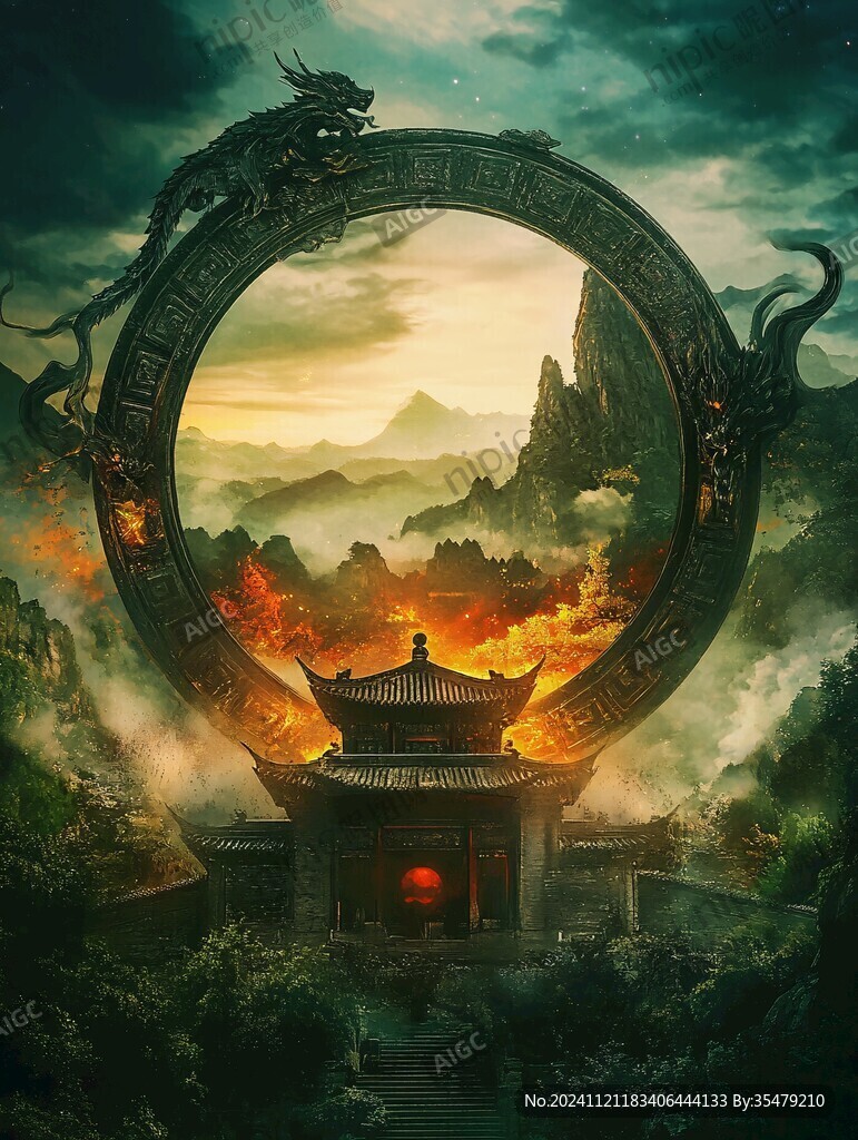 玄幻海报背景
