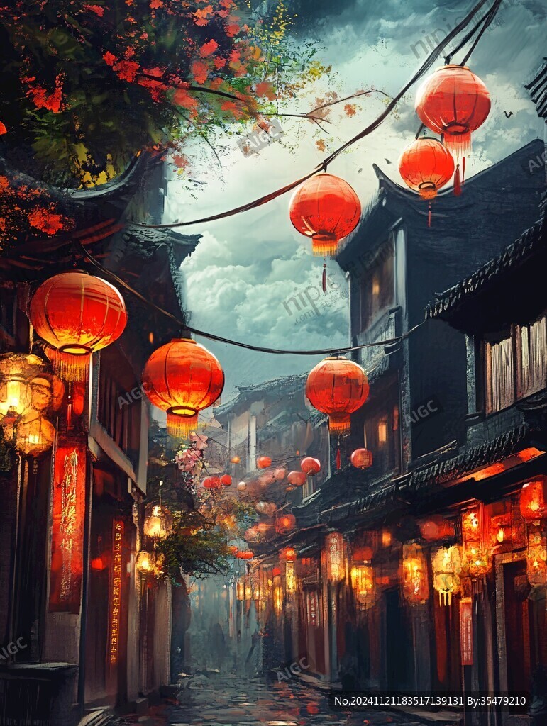红灯笼巷道
