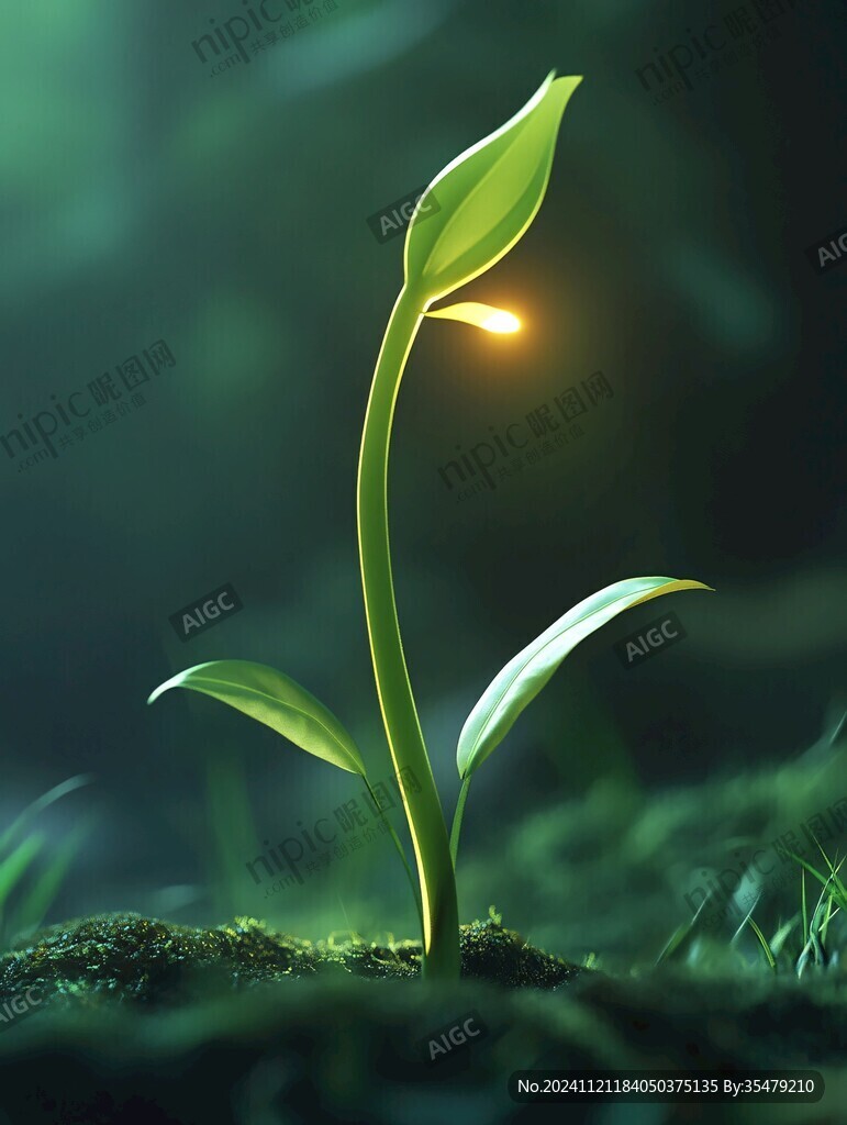 生命绿色植物发芽