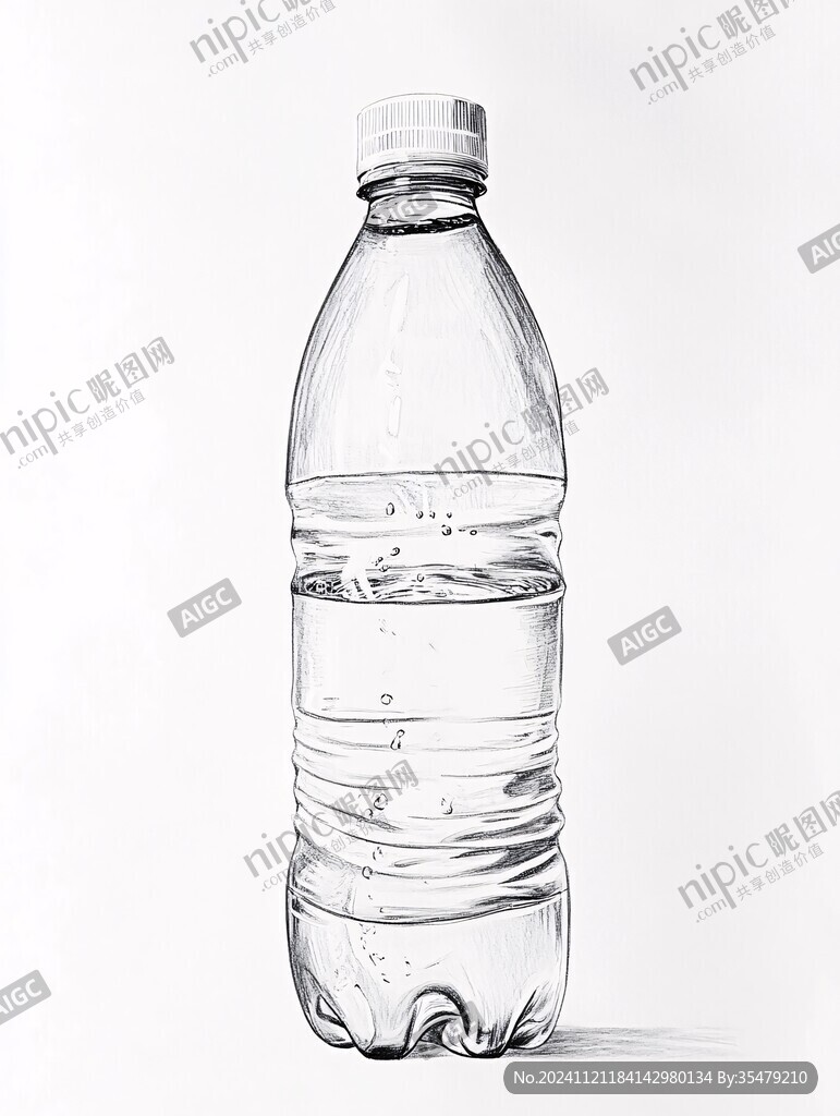 矿泉水插画