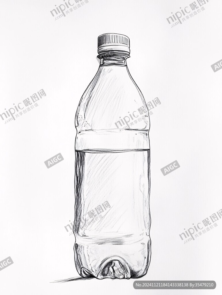 矿泉水插画