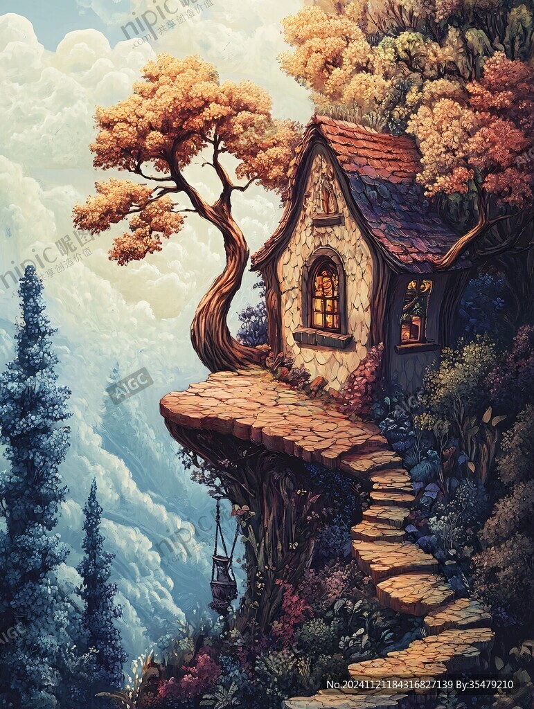 秘密树屋插画