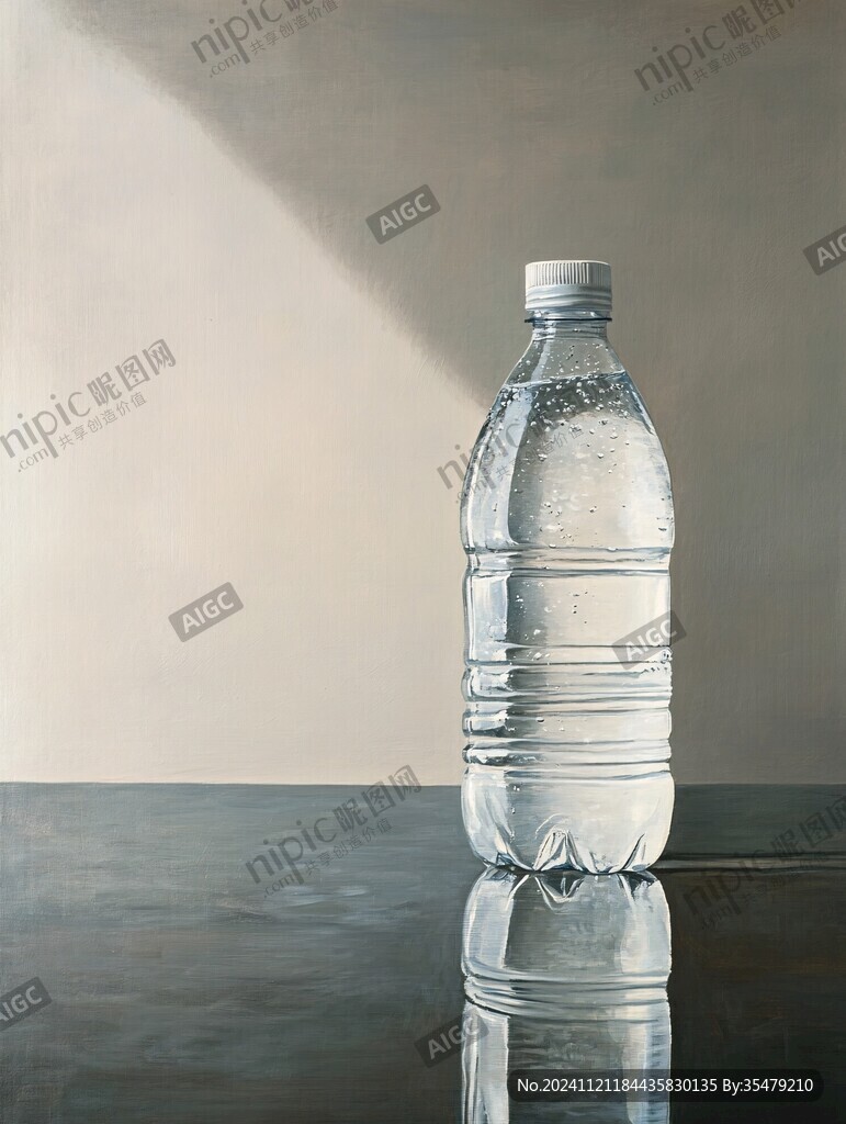 矿泉水插画